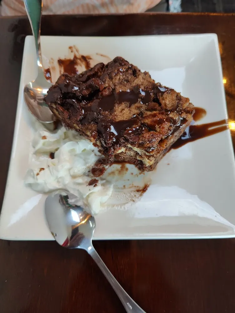 Chocolate Cherry Bread Pudding